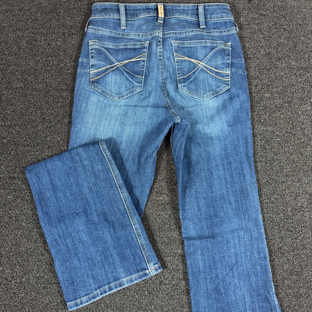 Ariat REAL Denim HR Jessica Bootcut Jean Women 28L Athena Blue High Rise Bootcut
